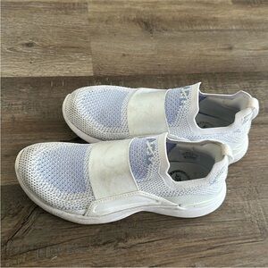 APL White and Light Blue Athletic Shoes